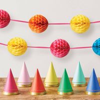 Bright Mini Party Hats