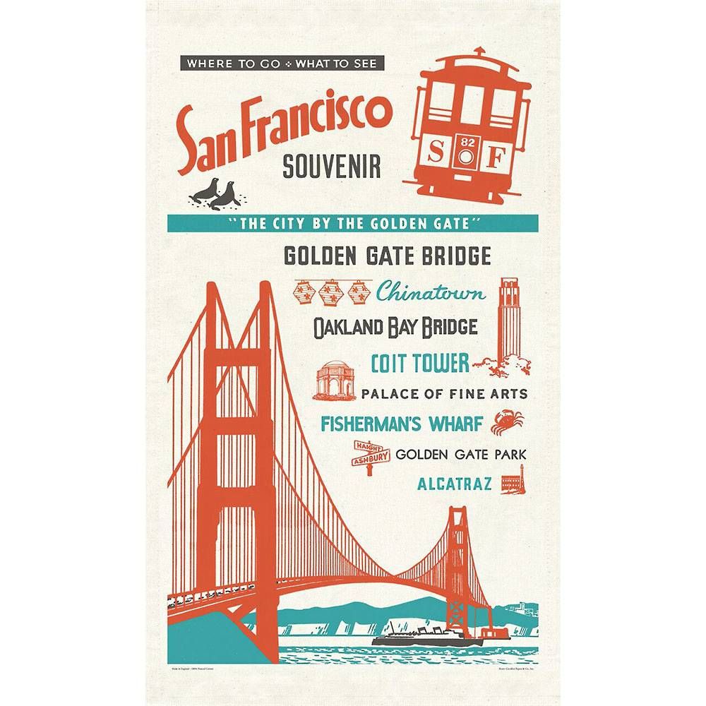 San Francisco Tea Towel