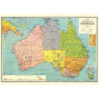 Australia Map Flat Wrap