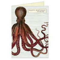 Octopod Birthday Card