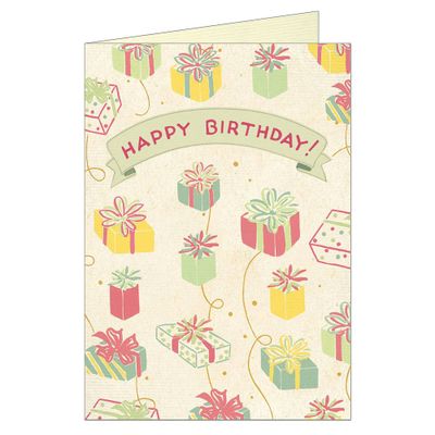 Presents Birthday Card