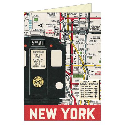 New York Subway Greeting Card