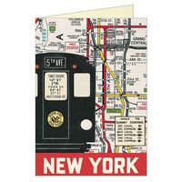 New York Subway Greeting Card