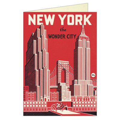 New York Wonder City Greeting Card