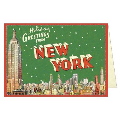 New York Holiday Greetings Holiday Card Set
