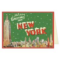 New York Holiday Greetings Holiday Card Set