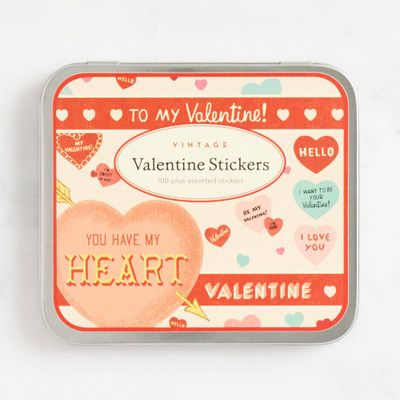 Valentine's Day Sticker Tin