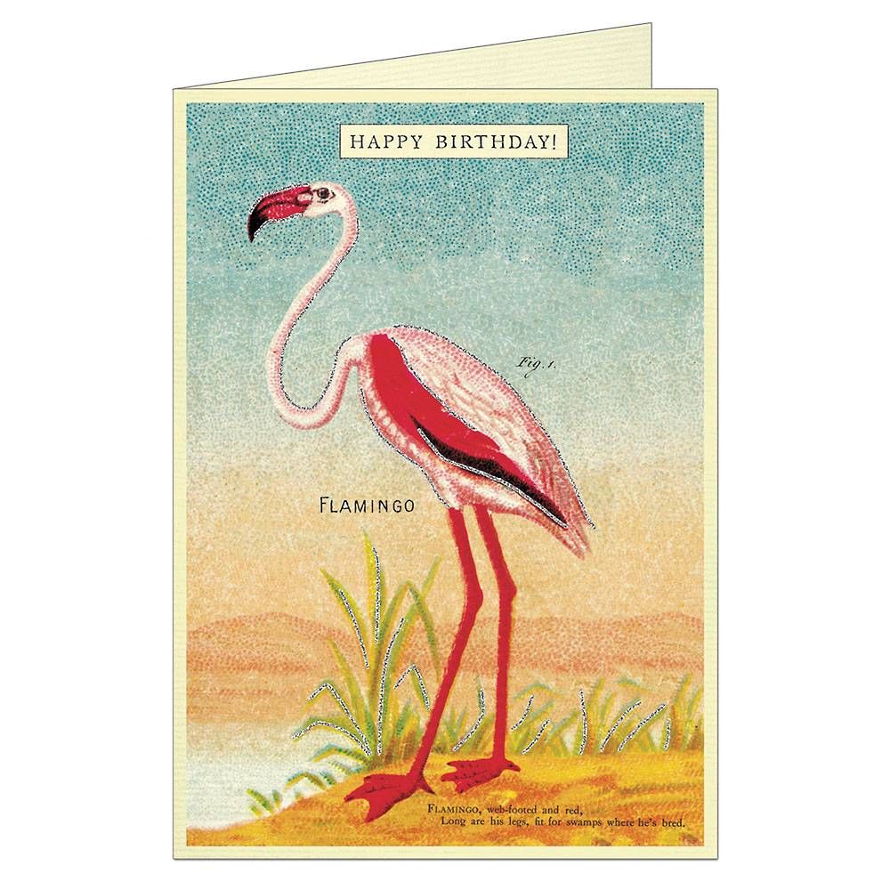 Flamingo Birthday Card