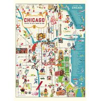 Chicago Map 2 Flat Wrap