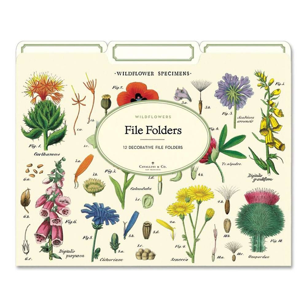 Wildflowers File Folders