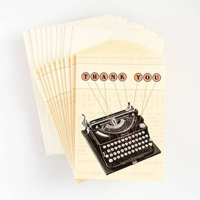 Typewriter Thank You Notes