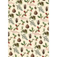 Pine Cones Flat Wrap