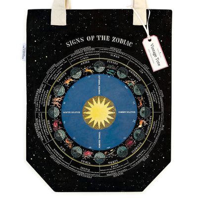 Zodiac Chart Tote Bag