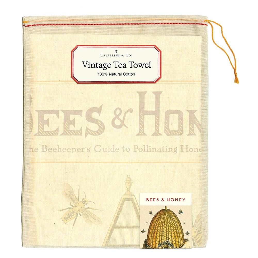 Bees & Honey Tea Towel