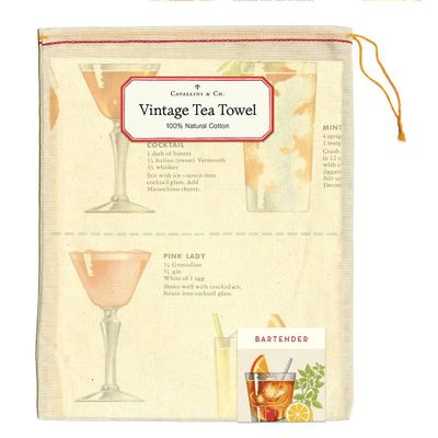 Bartender's Guide Tea Towel
