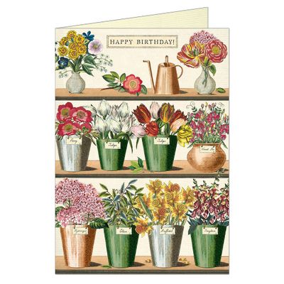 Flower Market Birthday Card