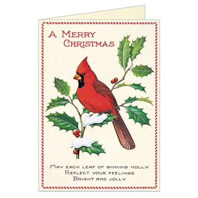 Christmas Bird Holiday Card Set