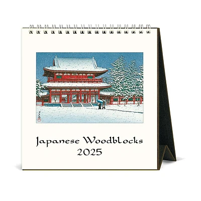 2025 Japanese Woodblock Desk Calendar