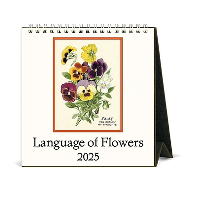 2025 Language of Flowers Desk Calendar