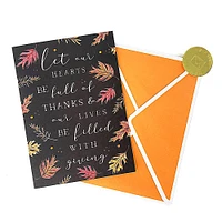 Hearts Full of Thanks Thanksgiving Card