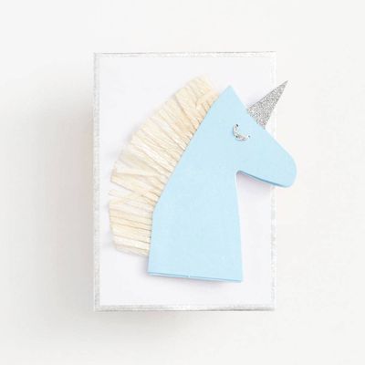 Glitter Unicorn Miniature Card