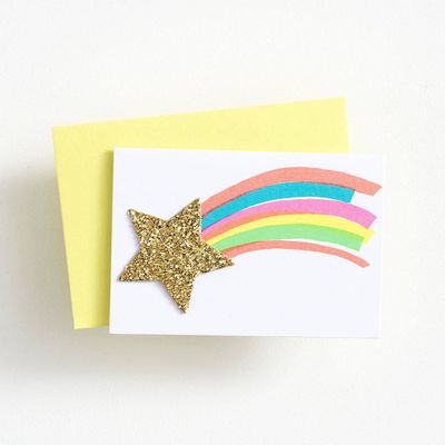 Shooting Star Rainbow Miniature Card