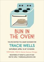 Bun in the Oven Baby Shower Invitation