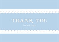 Scallop Band Boy Baby Thank You Notes