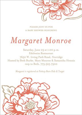 Cottage Bloom Baby Shower Invitation