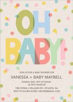 Oh Baby Shower Invitation