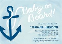 Baby On Board Baby Shower Invitation