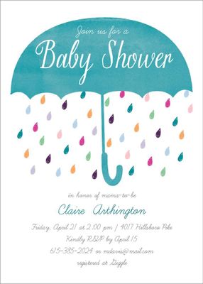 Colorful Baby Shower Invitation