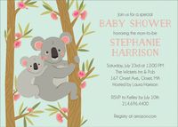 Koala Baby Shower Invitation