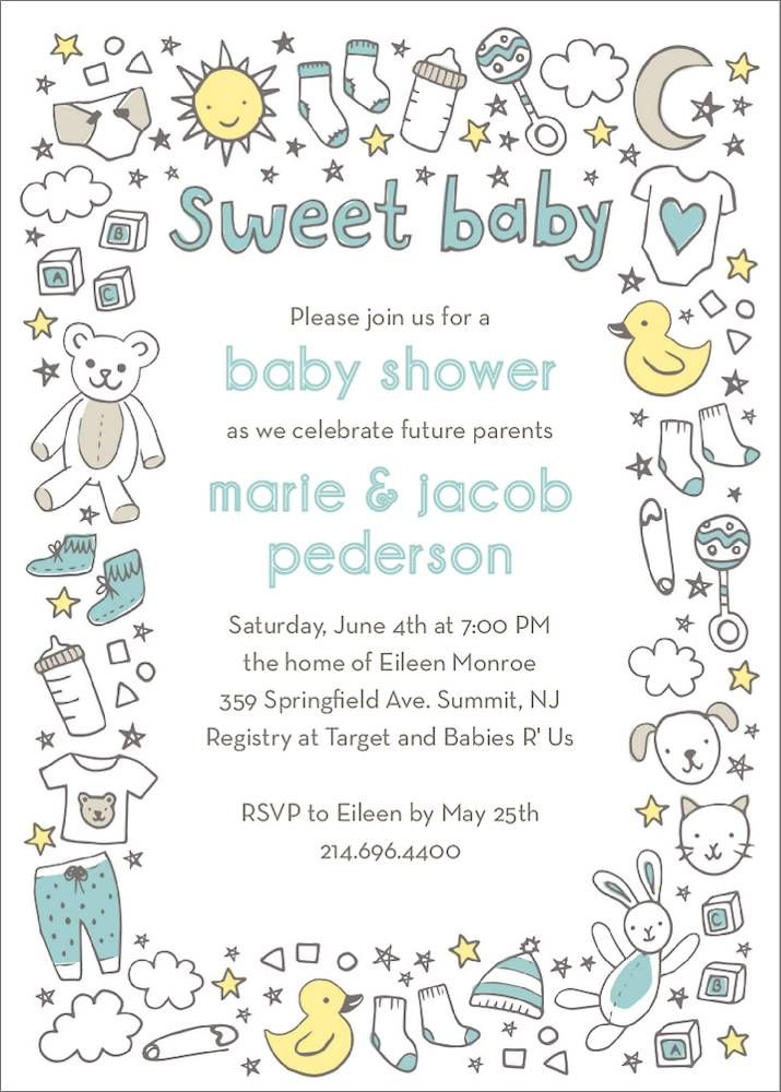 Sweet Baby Shower Invitation