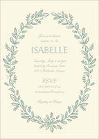 Leafy Frame Baby Shower Invitation