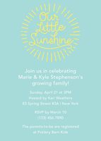 Our Little Sunshine Baby Shower Invitation