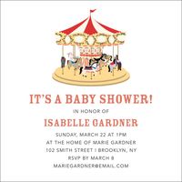 Carousel Baby Shower Invitation