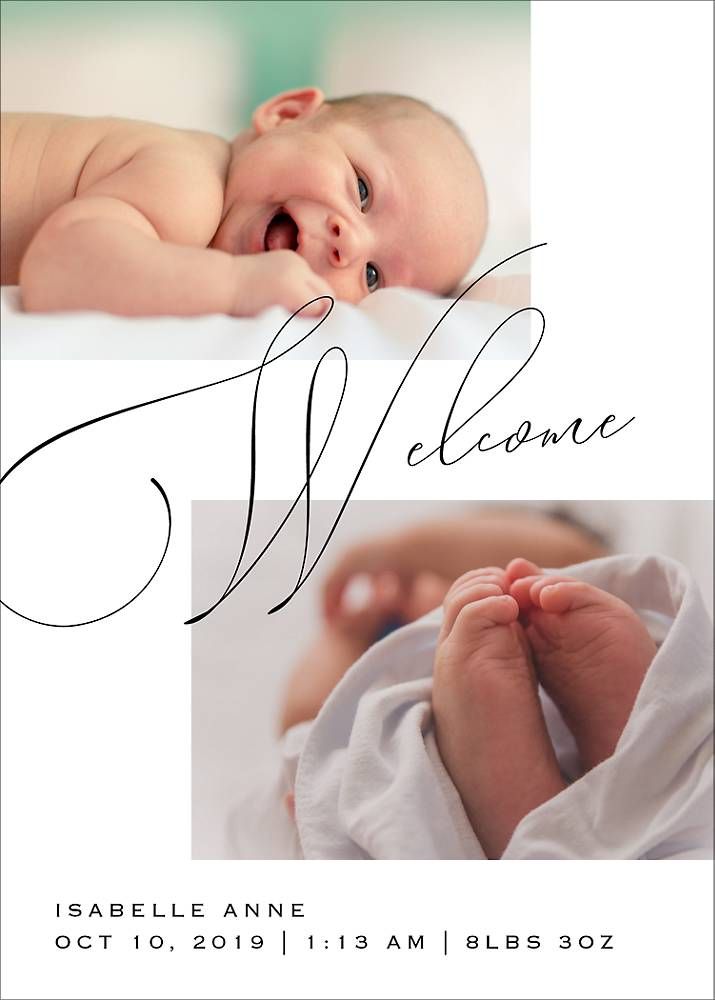 Welcome Script Birth Announcement