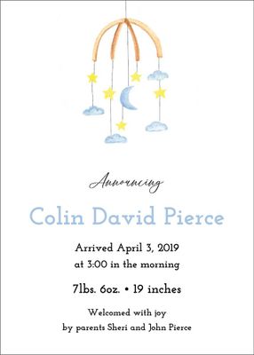 Mobile Birth Announcement