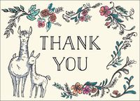 Llama Mama Baby Thank You Notes