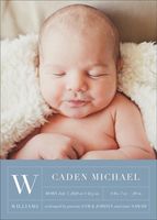 Modern Baby Block Birth Announcement