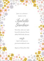 Field Blossoms Baby Shower Invitation