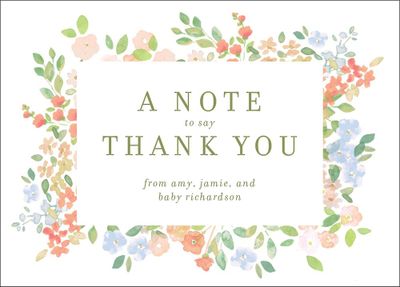 Painted Meadow Thank You Notes