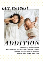 New Addition Photo Adoption Announcement