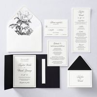 Black Tie Wedding Invitation