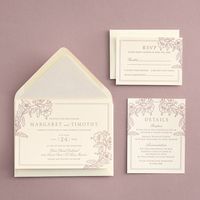 Blossom Border Wedding Invitation