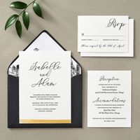 Brushstroke Foil Response Card