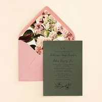 Cypress Flower Wedding Invitation