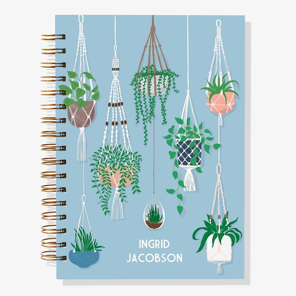 12-Month Hanging Plants Custom Planner