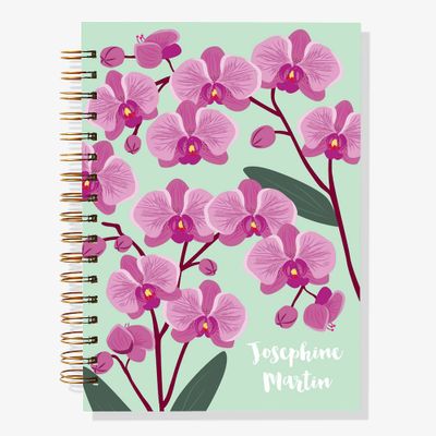 12-Month Orchid Custom Planner